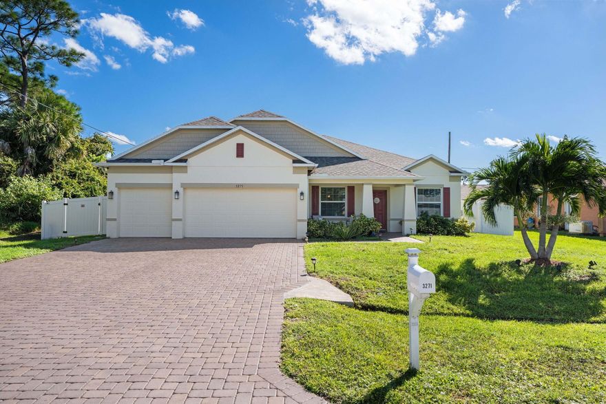 Welcome to 3271 SW Regatta St. in Port St. Lucie -- a 2021-built, newer construction home offering full hurricane protection and valuable insurance credits. This spacious 4-bedroom, 3-bath residence features over 2,400 sq ft of open living with a desirable split-bedroom layout -- the primary suite on one side and three bedrooms perfectly arranged on the other. Enjoy high ceilings, modern finishes, and an inviting backyard with an above-ground pool and fenced yard for summer fun, plus space for a future in-ground pool. Enjoy a short 15-20 minute drive to the beaches of Stuart and quick access to I-95, US-1, and the Florida Turnpike for effortless commuting. A perfect blend of comfort, style, and location -- ideal for families or anyone seeking the best of Florida's Treasure Coast lifestyle.