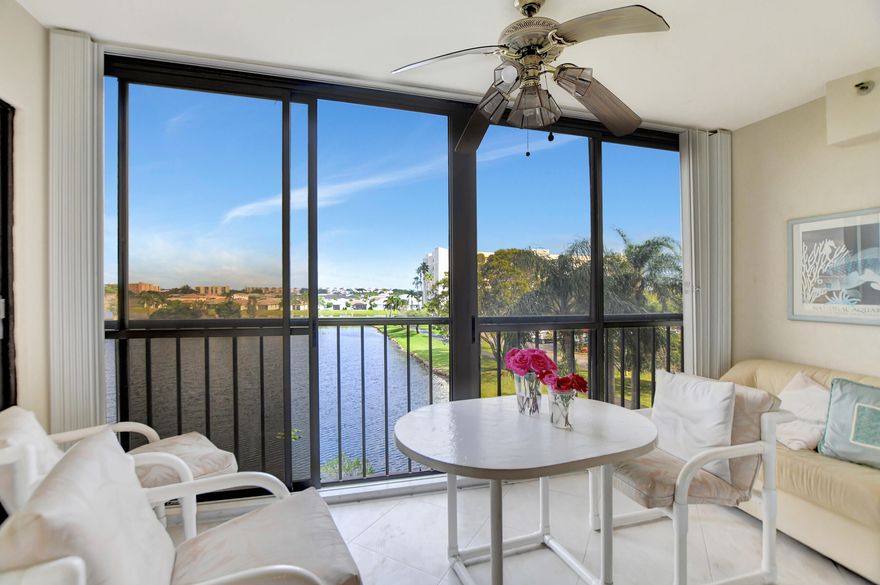 Fully updated 2-bedroom, 2-bath LAKE VIEW condo available furnished and available June 1. This bright, open layout offers water views from both the living area and primary suite, clean finishes throughout, modern bathrooms with LED mirrors, and an oversized primary suite with a walk-in closet, balcony access, and bonus flex space perfect for a desk, sitting area, or extra storage. Walk to the satellite pool and enjoy a prime location just minutes from Downtown Delray, the beach, dining, shopping, and major highways. This 55 plus community offers resort-style amenities including a large clubhouse, indoor pool, fitness facilities, tennis, racquetball, pickleball, bocce, meeting rooms, a 610-seat theater, social events, etc. Tenant pays electric and internet and 650 credit score is required