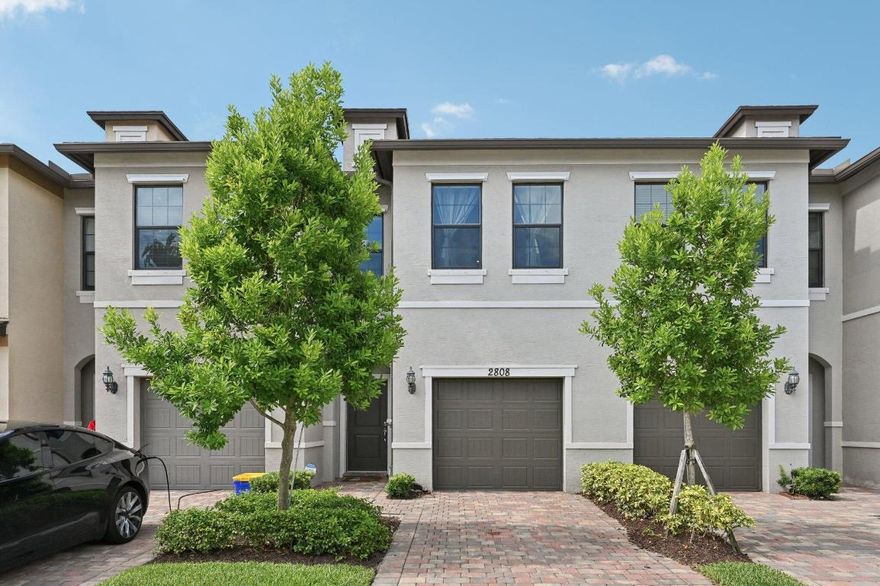 Gated Secure Townhome in Preston Square Community! Special Low Rate FHA & VA Financing available thru our preferred lender makes this home very affordable! Newer built in 2019 with plenty of space and modern amenities. Open kitchen Living area with paver rear patio. 3 Bedrooms and 2.5 Baths. Master bath has double sinks and shower, 2nd full bath with tub. One car garage with driveway parking and guest parking area end of block. Community Pool and Clubhouse, walking trails, fenced playground, outdoor exercise area give plenty of outdoor enjoyment. All the big box stores and dining are within minutes and close access to I-95 and major roads for commuting. Short drive on Lake Worth Rd gets you to Beach. Low HOA Fee. Ready to Move? We can accommodate!