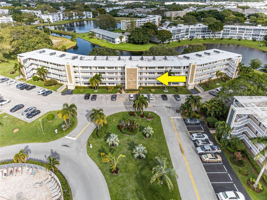 Immaculate & Clean 1 Bedroom with 2 Full Bathrooms. Spacious and Clean throughout, this condo ensure a comfortable living space. Screened in Patio features a serene nature's view. Grantham B is one of the Most Desirable Spots located in the Heart of Century Village. Only Steps to the Pool. Century Village is an Extremely Active 55+ Community offering Resort-Style Amenities: Cafe, Clubhouse, Tennis, Pickleball, Craft/Painting Workshops, Hobby Classes Fitness Centers, Free Movies, Free Shuttles