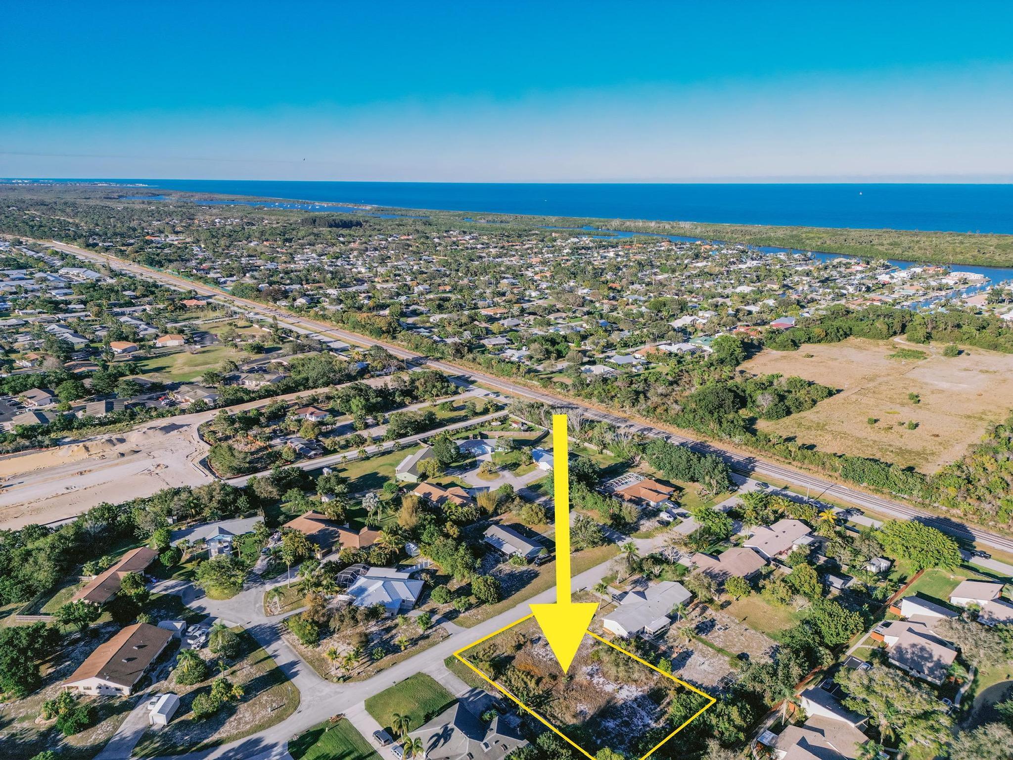 HALF ACRE LOT, minutes from the beaches and inlets of Jupiter Island and Tequesta. Public Boat ramps are conveniently located near this property. NO HOA. Fantastic opportunity to build your dream home, or a duplex or even multifamily up to 6 units in the heart of South Florida Treasure Coast. LOCATION, LOCATION, LOCATION.