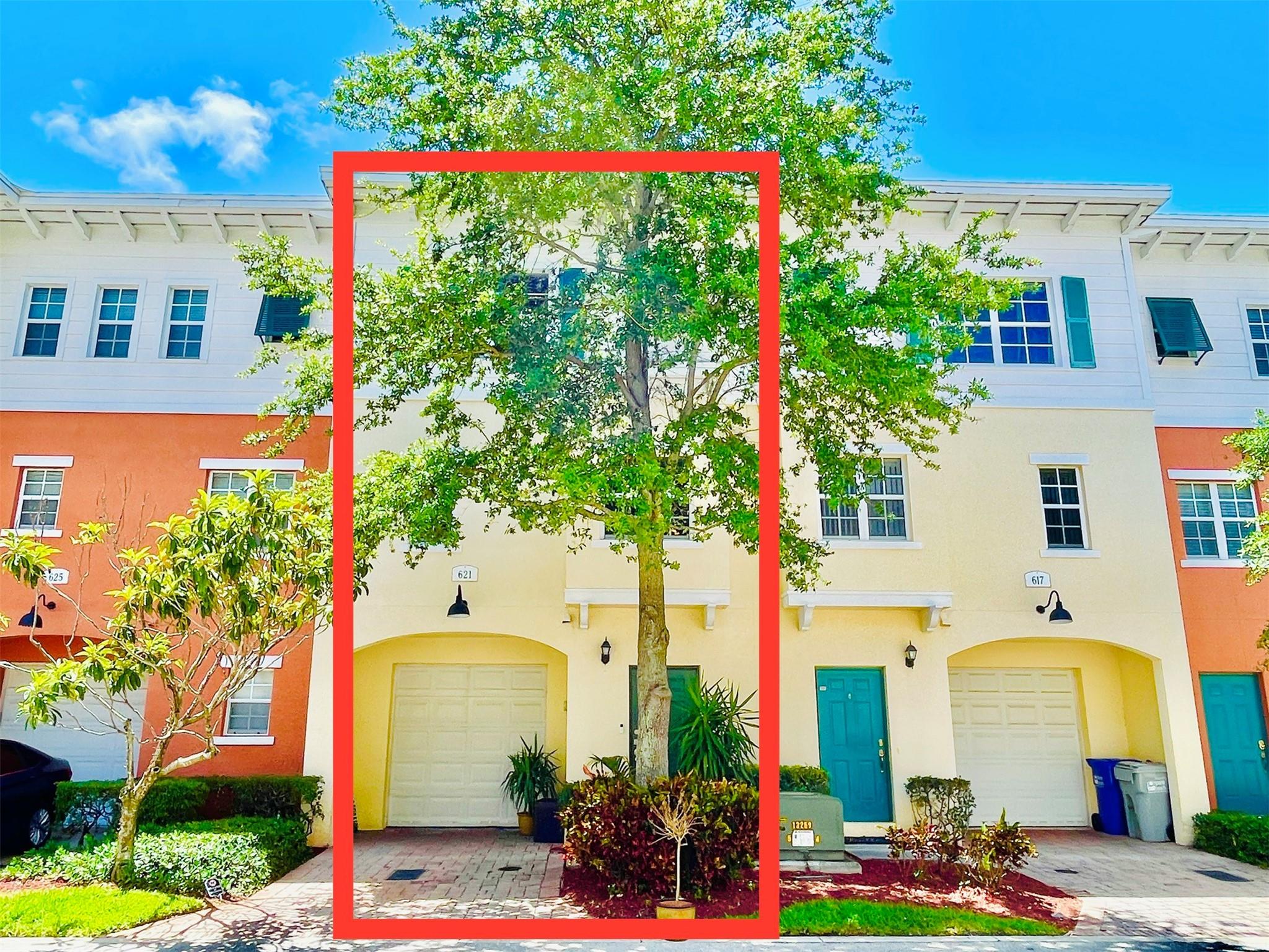 Inspired by European designers, this stunning 3 bed/ 2 full bath/ 2 half bath/ 1 car garage townhouse has superior finishes: a handmade 3D-LED-lit living room wall panel, glossy white kitchen cabinetry w/ high-end marble counter tops & backsplash, a kitchen island, SS appliances, wood floors, new AC, fire sprinklers. The 2 master beds are on the 3rd floor w/ Juliet balconies overlooking the yard, while your 3rd bedroom is on the 1st floor. The main master bath has 3D wall tiles, double sinks, soaking tub & separate shower. Family-oriented, pet friendly community w/ "olympic" size pool, gym & lake, across from a park, fire station, Publix & aprox 2 mi to the beach. Internet, cable, ADT security, roof replacement included. The unit is on a quiet street, away from traffic & RR tracks!