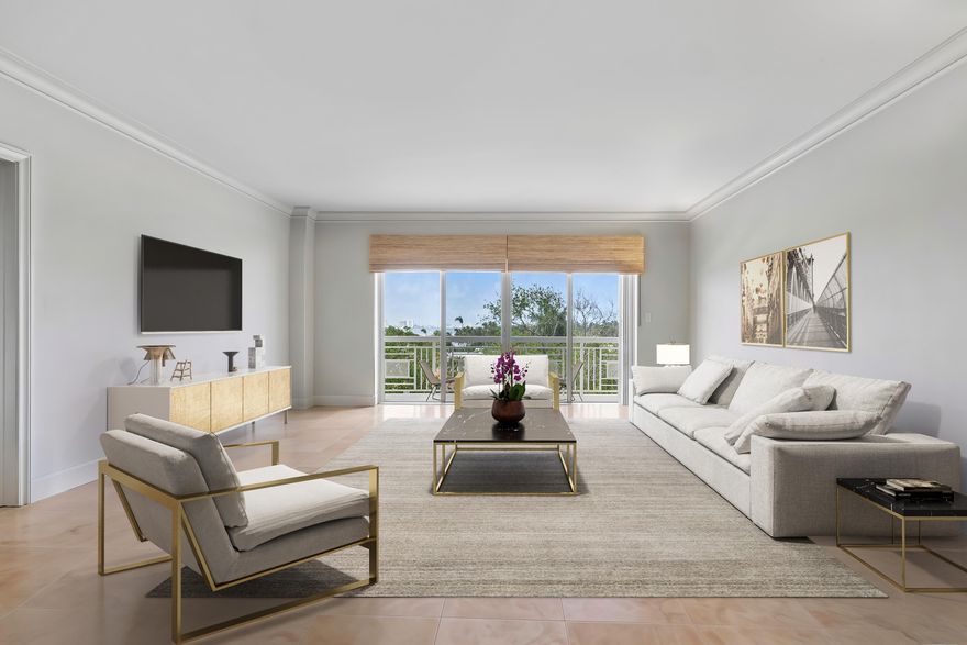Bright and inviting 2BR/2BA residence in the coveted Lake Towers, a boutique waterfront building in the heart of Palm Beach. Perched on the 6th floor, this unit enjoys sweeping panoramic views over lush greenery with a peek of the Intracoastal and the West Palm Beach skyline on the horizon. The full-service building offers a 24/7 doorman, heated pool, and direct access to the scenic Lake Trail. One deeded covered parking space included. Ideally located just moments from Trevini, Sant Ambreus, local markets, Green's Pharmacy, and all the shopping, dining, and lifestyle Palm Beach is known for