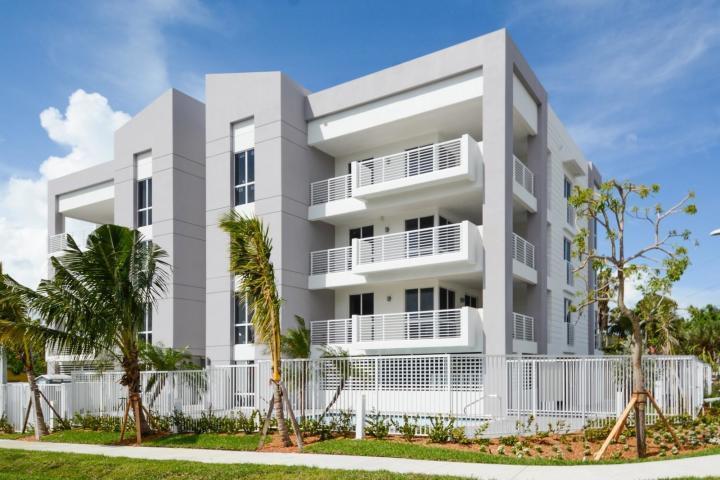 Stunning new construction 3 bedroom, 2.5 bathroom condo in boutique building. Beautiful contemporary finishes, Bosch Appliances, floor to ceiling impact windows, gorgeous downtown and canal views and an extremely spacious balcony complete this open concept property. The unit comes with two covered, gated garage parking spaces. The building is pet friendly and permits rentals. Dogs, any size are welcome. Walk to beach, restaurants and shops in the heart of Deerfield Beach and enjoy the relaxing Florida lifestyle.