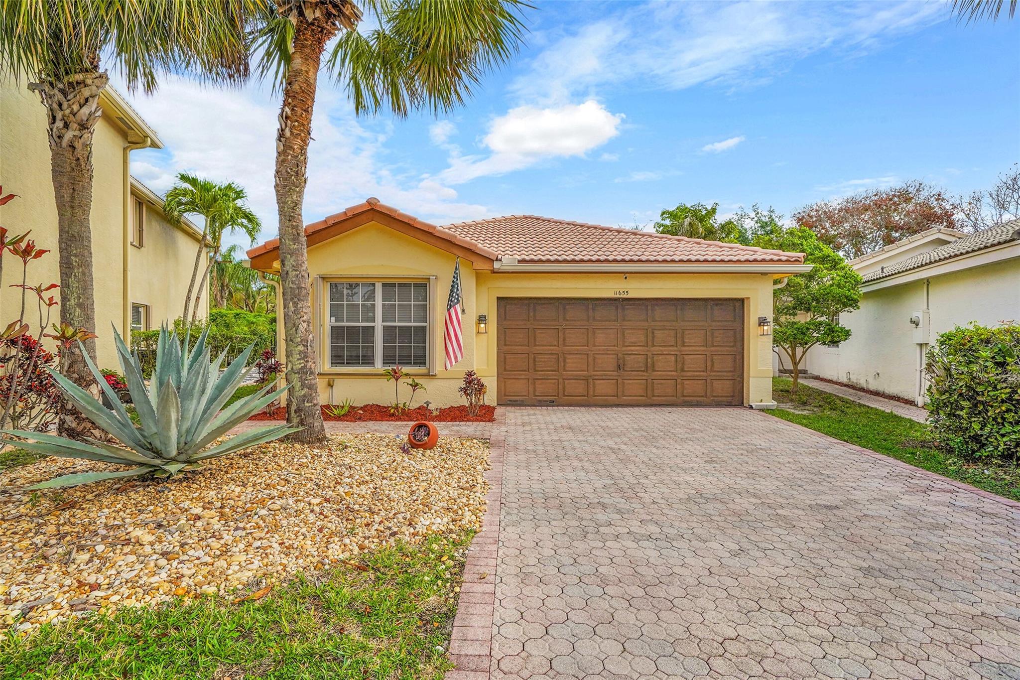 Bring your FHA buyers to this beautifully maintained single story 4/2. POOL home with fenced yard located in the exclusive gated community of The Enclave in Wyndham Lakes. This charming residence features stunning real wood cabinets, gleaming granite countertops, and stainless-steel appliances. The Primary bathroom has been completely remodeled. Enjoy tile flooring throughout the main areas/Primary and laminate in 3 bedrooms. Receive all hurricane discounts when insuring your new home. Accordion Shutters for you piece of mind. Conveniently situated within walking distance to Eagle Ridge Elementary, close to Sawgrass, and near grocery stores and restaurants. Zoned for Marjory Stoneman Douglas HS. The community also offers a pool. The owner invites your best offer.