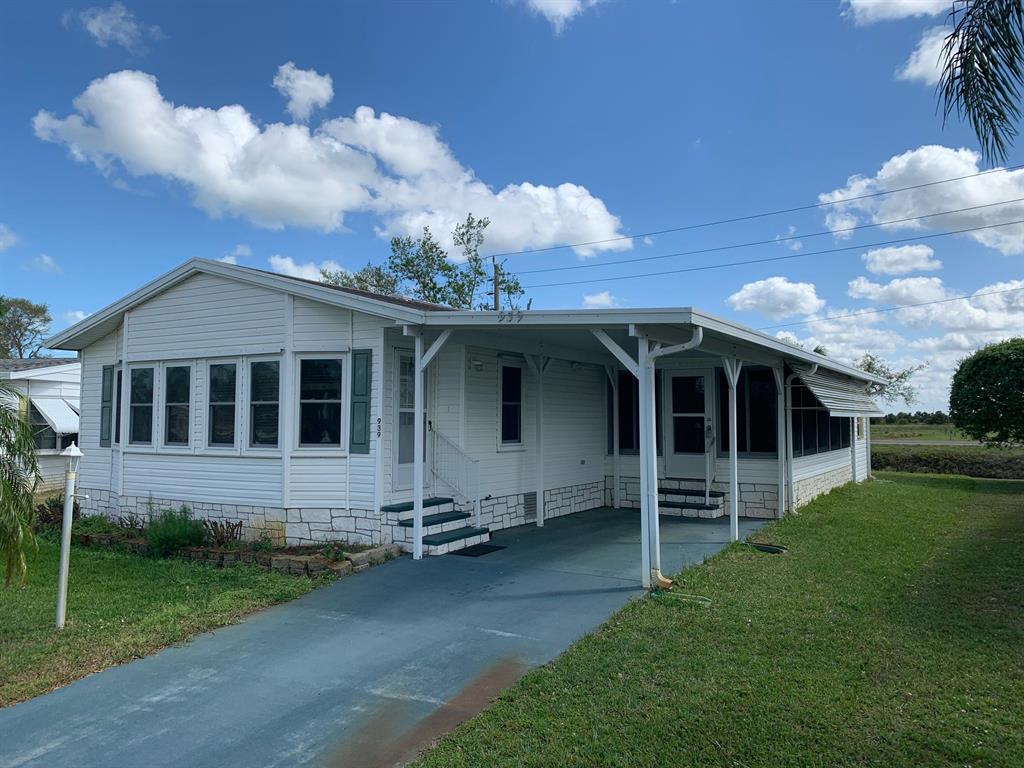 MOTIVATED SELLER! This is the home you have been searching for! This well-maintained 2 bedroom 2 bath home with a spacious enclosed patio has a comfortable floor plan. A laundry room is inside the home and the attached shed is storage ready. You Own Your Land And Get To Enjoy all the lifestyle perks of Barefoot Bay! Tennis, shuffleboard, three community pools, clubhouse, library, fishing pier, and deeded beach access! There is a resident rate golf membership as well. Don't miss this opportunity to live in Paradise! Call Today for an Exclusive Showing.