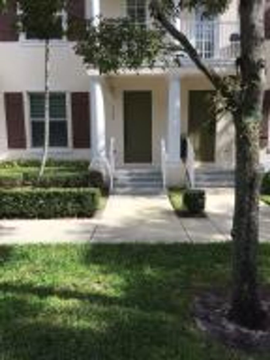 Great townhouse overlooking the green area.  1st floor bedroom with full size bath can also be used as den/office.  Extra storage under the stairs.  Freshly painted throughout.  All new stainless steel appliances, corian counter top, tile floors throughout second floor living area.  New a/c, new hot water heater and new front load washer/dryer.  Rarely found 4 bedroom/3 1/2 bath townhome.  Great location and great school district.