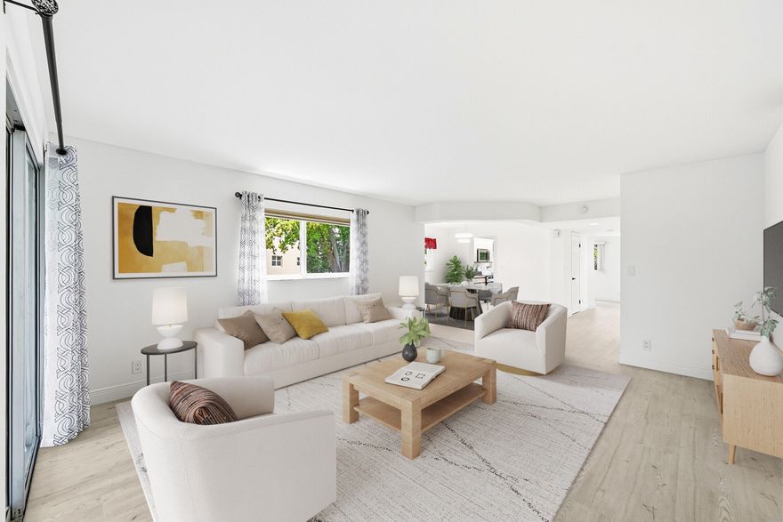 DESIRABLE AND UPDATED CORNER EVERGREEN MODEL, 2 BEDROOM/2BATH LOCATED IN ONE OF THE BEST VILLAGES IN WYNMOOR. THIS GORGEOUS FLOORPLAN FEATURES WINDOWS IN EVERY AREA GIVING BRIGHTNESS AND THE IMPRESSION OF LIVING IN A HOUSE. HIGH IMPACT WINDOWS AND DOOR. NEWER KITCHEN APPLIANCES. NICE FLOORS THROUGH OUT. BEAUTIFUL GARDEN/POOL VIEW FROM BALCONY. WALK IN DISTANCE TO THE ENTERTAINMENT CENTER + GYM. A MUST SEE!. ASSOC REQUIRES 15% DOWN & 1 OCCUP 55+