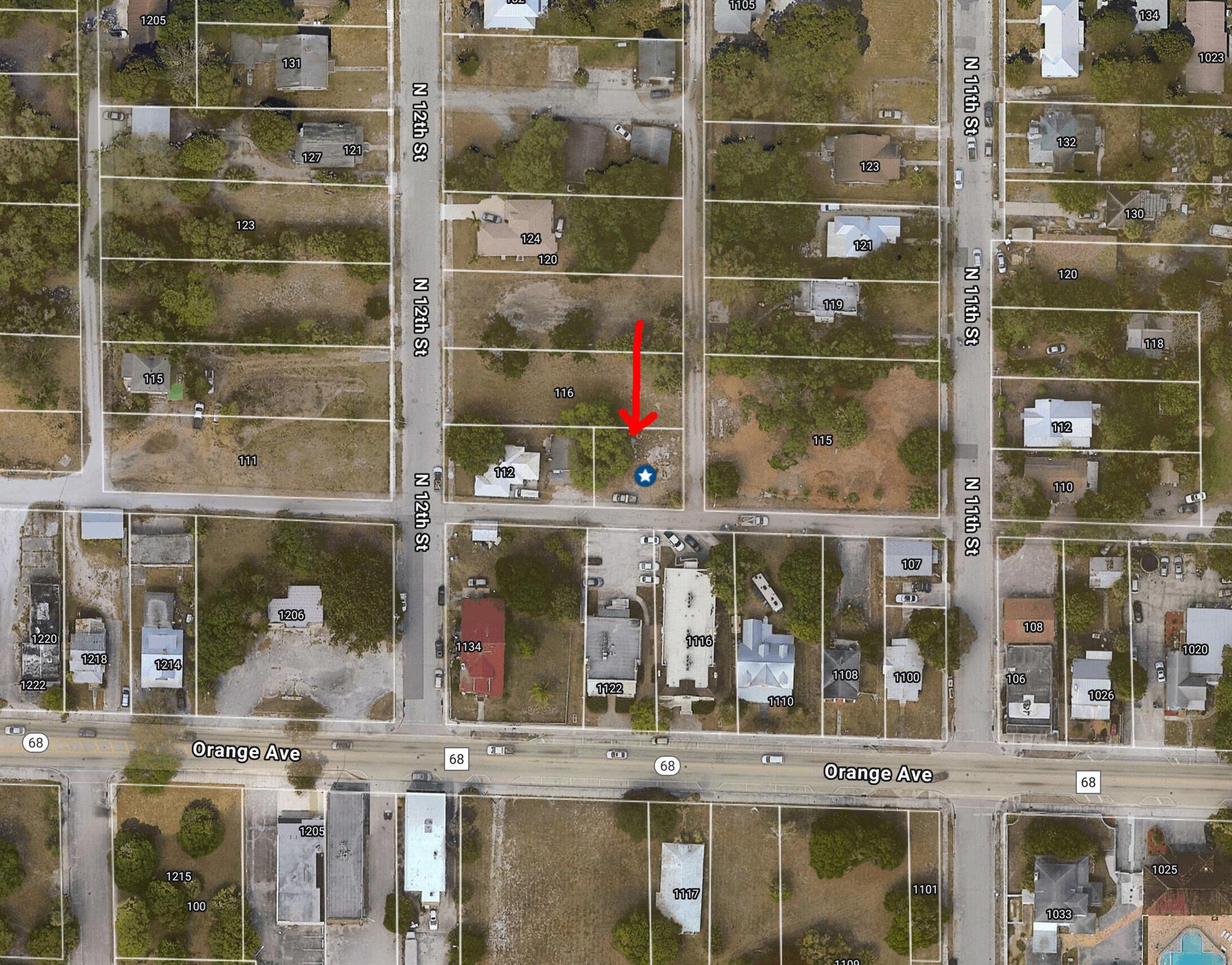 This is an excellent location... close to downtown Fort Pierce and just off Orange Ave. It will make a perfect spot to purchase and hold for an investment or develop in a nice residential property.