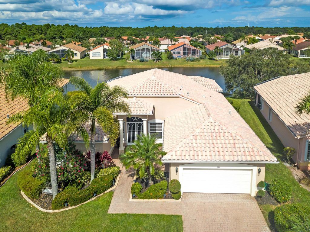 Photo of 498 NW Blue Lake Drive, Port Saint Lucie, FL 34986 (MLS # R10933397)