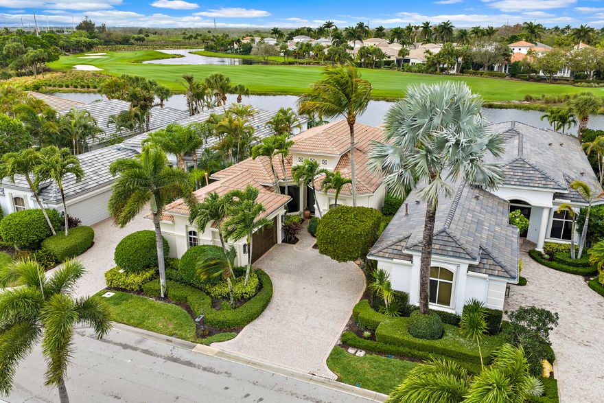 Spectacular! This 3 BR/3 BA home offers exceptional 180 degree water views steps from the Mirasol CC Clubhouse!! Thoughtfully laid out with spacious living areas and abundant natural light, this home creates an inviting atmosphere ideal for both relaxing and entertaining.  The open-concept main living space seamlessly connects the kitchen, dining, and living areas, making everyday living effortless. Large windows frame the spectacular evening sunsets! The well-appointed kitchen features ample cabinetry, generous counter space, and a layout perfect for cooking and gathering.  The primary suite provides a peaceful retreat with a spacious bedroom, walk-in closet. There are two more bedrooms and baths. This home is being offered with select furnishings available.