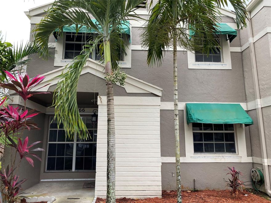 Cozy 3 Bed/2.5 Bath Corner Unit Townhome in the Charming Neighborhood of Flamingo Lakes. Trendy Kitchen Has Wood Cabinet, Granite Countertop, Microwave, Refrigerator with Water/Ice Dispenser, Washer & Dryer. Tiles on the First Floor. One bedroom & a half bath downstairs. Laminate Flooring and Ceiling Fans in the Two Master Bedrooms Upstairs. Community Pool & Lawn Maintenance of Outside Fence Are Included in The Rent. Energy Efficient HVAC System. Paver in The Rear Yard Provides a Great Place to Entertain/BBQ. Extra Nice Size Storage Room outdoor. 2 Parking Spots Plus Guest Parking. Excellent Cooper City School Zone. Closed to Shopping, Playground, Park & Sport Complexes. No Smoking! NO HOA APPROVAL NEEDED!!! Available 9/26/2025 or sooner! Some pictures may be old.