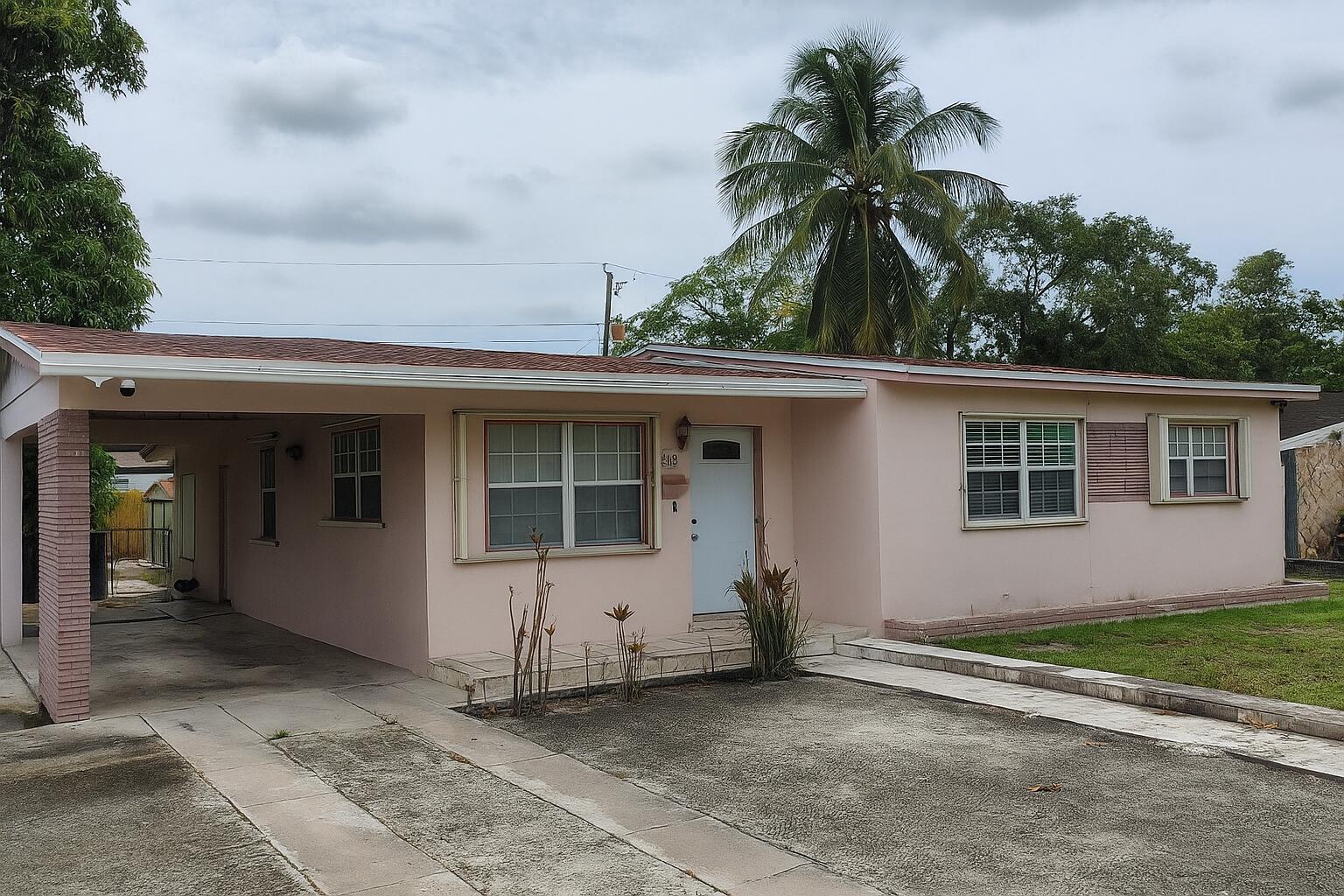 One of the largest homes in the area nearly 1,300 sqft with 3 beds, 2 baths + bonus room that can be a 4th bedroom! Spacious backyard with room for a pool! New roof (2024), AC (2019), full hurricane protection, and beautifully updated bathrooms. Tile in main living areas, laminate in bedrooms. No HOA, no restrictions! Ideal for first-time buyers or investors. Prime location near downtown Fort Lauderdale, beaches, Brightline, Amtrak & airport. A little TLC will make it shine! All offers considered, bring your best and make this your own!