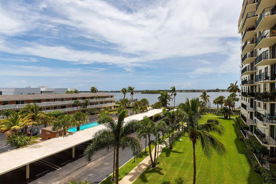 Tastefully furnished 3BA/2BA rental $2300/mo annual and $3500/mo seasonal. Minimum 6 months required. Great views looking East across Intracoastal Waterway to Mar-A-Lago and Palm Beach Island.