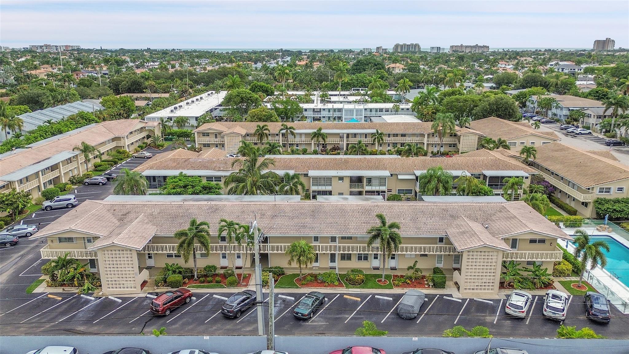 Located in the desirable 55+ condo community of Venetian Park Gardens, this updated corner-unit 2BR/1BA is move in ready. The bright kitchen offers white cabinetry, stainless steel appliances, new tile flooring, and plenty of storage. Large primary bedroom or use the 2nd BR as a guest room or home office. The renovated bath with a walk-in shower and new vanity. Steps to the pool. Parking space in front of unit. Association requires a 700+ credit score to qualify. There is a 2-year restriction on renting. Pet friendly. Close to restaurants & shops.
