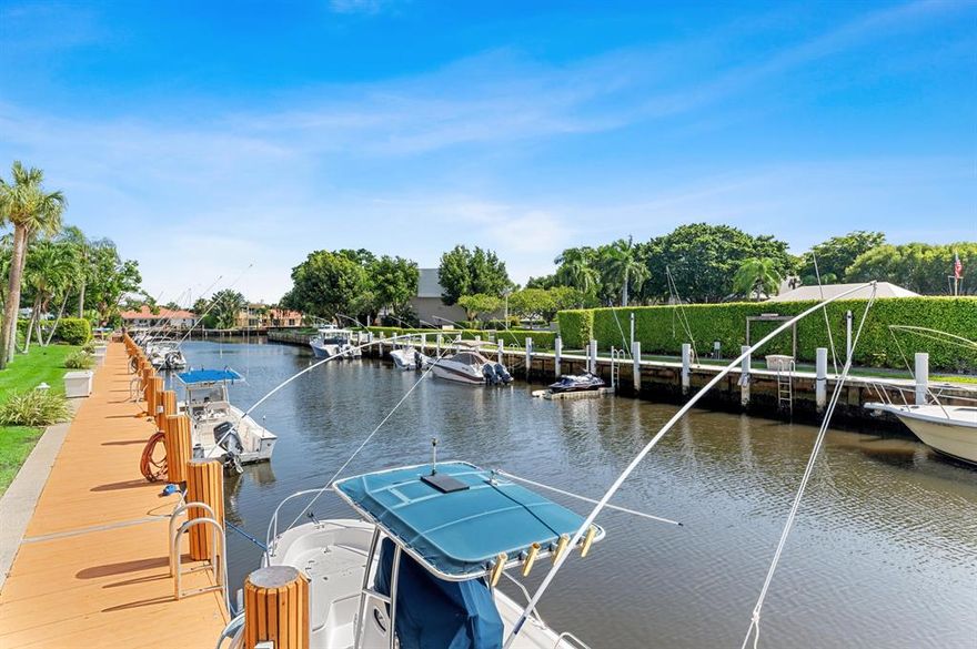 Beautiful updated 2 Bed/2 Bath overlooking the water and pool. Impact windows throughout. Move in ready! 34 ft Boat Dockage available! Stainless steel appliances and upgrades throughout.