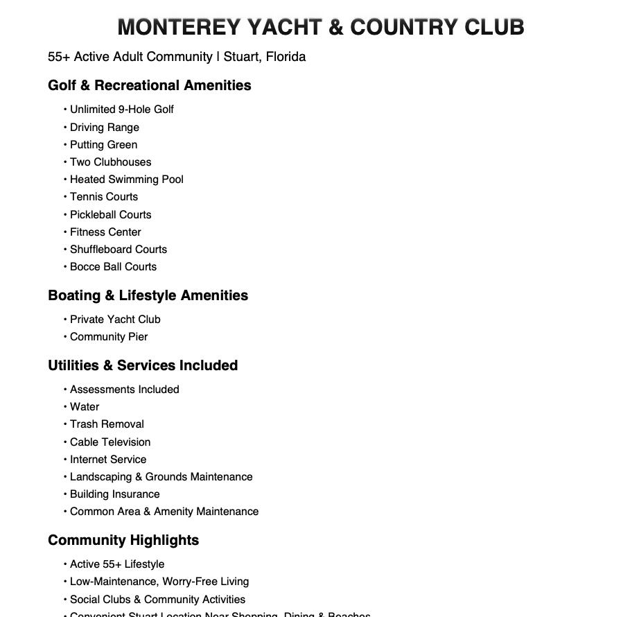 KING MOUNTAIN CONDO 
(AKA MONTEREY YACHT & COUNTR - Residential