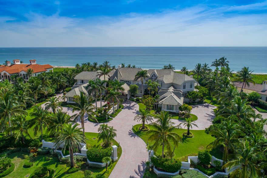 The ''Trophy'' of Sailfish Point, this home and lot combination is arguably the best in the entire area. With OVER 20,000 Square feet, nearly 300 Ft of OCEAN FRONTAGE, and 2.12 Acres of Land, you will fall in LOVE at first sight. This incredible residence is referred to as ''The Sand Castle'' and is located in one of The most PREMIER YACHTING and GOLFING communities in all of the world. The home itself has incredible BEAM work and MOLDINGS throughout and built to the highest level of concrete block construction. So many features of the home to mention include a Movie Room, Wine Cellar, and Guest House. 5 Star Luxury in every direction, whether your an avid BOATER, GOLFER, or TENNIS player, the community has it all.  With the ability to accommodate up to a 125 foot boat, this full service M arina is located just a short 75 Miles to the Bahamas and just minutes to the inlet. The Signature Jack Nicklaus course is amazingly set with coastal views of both the ocean and intracoastal waterways.