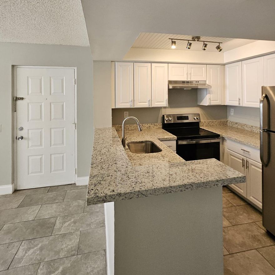 FOR RENT - 1 Bedroom 1 bath second floor Condo. With WASHER and DRYER INSIDE de unit. Tile throughout. Wood Cabinets. Granite countertops. New A/C.Stainless Steel Appliances. Walk in closet. Covered Balcony. Walk a few steps and you will have outstanding view of the Lake and the City. 2 Pets allowed w/restrictions. All Ages. Minimum Credit Score required by Association 600+. Bella Lago Vista offers great amenities, pool, Spa, Laundry facilities- Unit has its own washer and dryer. Amazing lakeside views of Downtown. Water is included in the rent! BUILDING 700 NEXT TO THE WATER - Rush fee for HOA approval within 5 days.