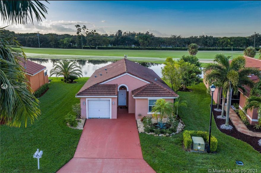 Enjoy stunning lakefront living in this 3-bedroom, 2-bath home with a one-car garage, perfectly situated in a desirable golf community with NO Membership Required!!! This manned guard-gated community offers incredible amenities including cable, a clubhouse, resort-style pools, golf course, kids playground, and is pet-friendly. Conveniently located near the Wellington Mall, Florida Turnpike, and a variety of shops and restaurants, this home combines comfort, security, and lifestyle all in one.