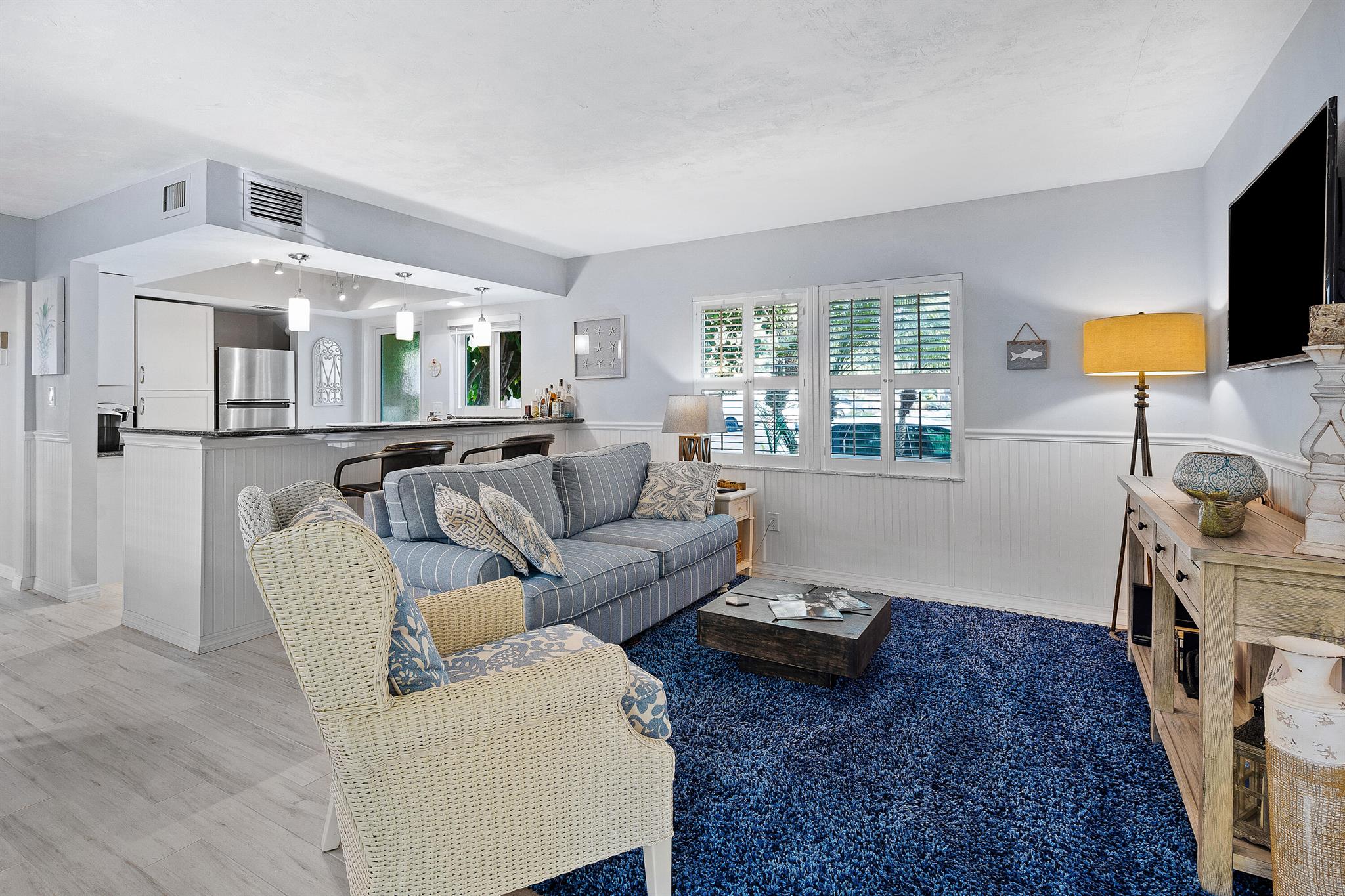 Prime Location--Your Perfect Vacation Awaits! This charming Delray Beach retreat is steps from the ocean and a short walk to the iconic Atlantic Avenue, buzzing with world-class restaurants, unique art galleries, boutique shopping, a vibrant farmer's market, and live music. Inside, every detail shines! Enjoy a fully renovated interior with quartz countertops, stainless steel appliances, tile flooring, plantation shutters, and hurricane-impact glass for style and security.Your dream getaway starts here--don't miss out! SEASONAL RATE: $5,000 (January 1, 2025 - April 30, 2025) OFF SEASON: $3,000 (May 1, 2025 - October 31, 2025) ANNUAL: $4,200 a month. AVAILABLE 1/15/2025