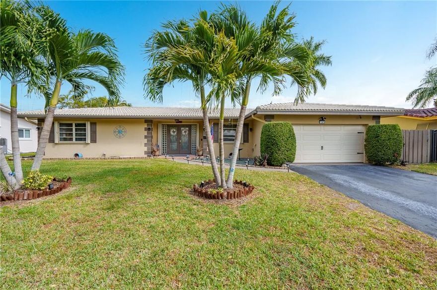 Gorgeous 3 bedroom 2 bath home with pool in the middle of everything! This home offers it all and is move-in ready. Great layout with split floor plan and huge primary suite. Near shopping, schools, restaurants, places of worship, etc. Enjoy an amazing oasis of a backyard with an inviting pool and plenty of outdoor space to entertain. A/C new in 2021. Alarm system. Hurricane shutters and hurricane impact garage doors. You definitely want to check this one out!