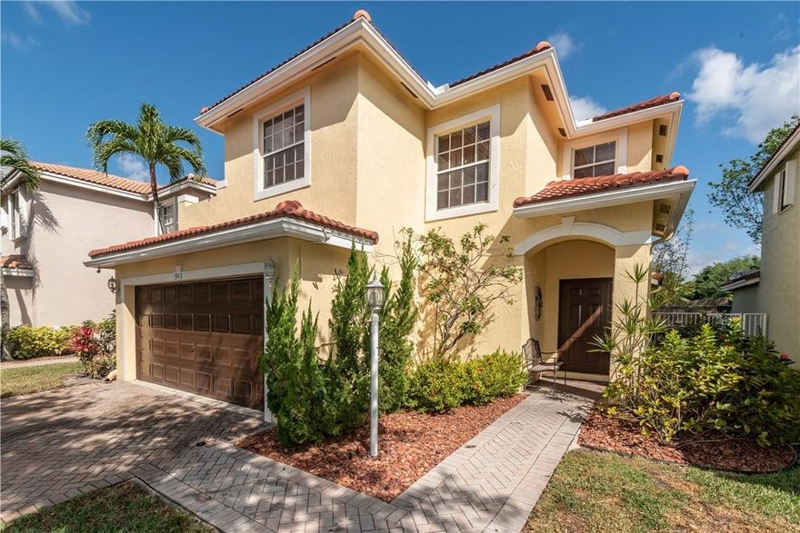 A spacious 3 bedroom 2 ½ bathroom 2 story home located in the highly desirable Coconut Creek community of Crescent Creek.  A quiet neighborhood centrally located to parks, schools, shopping, and restaurants with easy access to major roads, I 95 and the Turnpike.  The home features updated bathrooms and kitchen with Stainless Steel Appliances.  The roof was replaced in 2019.