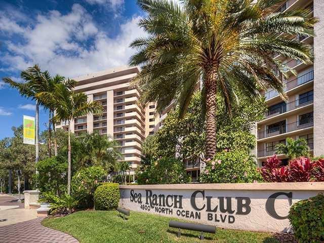 OCEANFRONT LUXURY CONDO LIKE LIVING IN A HOUSE ON THE BEACH! WALK DIRECTLY OUT TO THE BEACH FROM THE PATIO! 2 bed 2 bath completely renovated and furnished beachfront unit in Sea Ranch Club, Lauderdale-By-The-Sea. DEN THAT COULD BE USED AS THIRD BEDROOM OR OFFICE. Lower floor unit. UNIT HAS BEEN COMPLETELY REDONE WITH NEW KITCHEN AND BATHS. WASHER AND DRYER IN THE UNIT! Private balcony! All hurricane windows! Pets allowed! Enjoy resort-like living with many amenities, including 3 heated pools, 8 tennis courts, 3 beachfront cabanas, and MORE! Nicely furnished, split bedroom floor plan with garage parking. Shopping across the street and many dining venues nearby. CABLE AND INTERNET INCLUDED! Will consider shorter term.