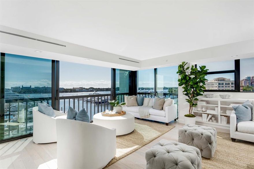 Rare opportunity at Waterview Towers. Beautifully maintained 3 BR/2.1 bath apartment on the 7th floor with panoramic views of the intracoastal and Palm Harbor marina. Full service building includes on site manager and valet parking.