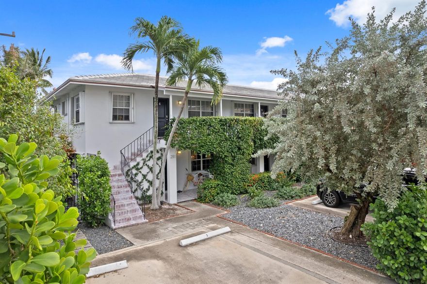 This meticulously maintained two-story CBS construction multi-family property, located in a highly sought-after in-town Palm Beach location with substantial potential. The property comprises six well-appointed 2-bedroom, 1-bathroom units, each. Additionally, the property includes six off-street parking spaces and common area on the North side of the building. With 100 feet of prime frontage on Bradley Place, this property presents numerous opportunities for income generation or redevelopment. Ideally situated just one block from the Intracoastal Waterway and Lake Trail, and only two blocks from the ocean, it offers unparalleled access to Palm Beach's premier attractions. CBS construction, with a new roof and impact doors installed in 2024. This is an exceptional opportunity!