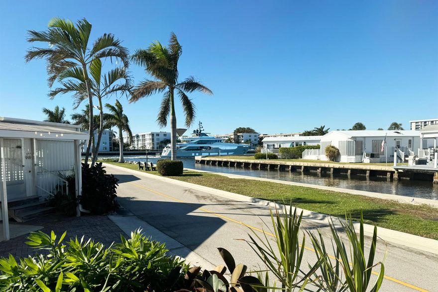This nicely maintained Briny Breezes unit has wonderful views of the Intracoastal and the canal. 31 shares comes with this 1/1 unit of 516SF with additional outdoor living space. The Briny lifestyle includes a private beach along with a beachfront clubhouse, multiple clubs and organizations, shuffleboard, swimming pool, marina, workshops and more.