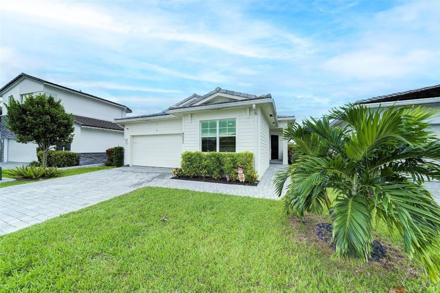 Awesome 3 bedroom, 2 bath  2020 Lennar waterfront Certified Smart Home is Wi-Fi Controlled and features a smart thermostat, voice controlled color changing lighting, Digital alarm system w/cameras and Ring doorbell. A Gourmet Chef's Kitchen with GE Profile Stainless Steel Appliances, 42'' shaker cabinets w/soft close, Entertainment island, Quartz countertops and large pantry. Wood style tile throughout , modern style updated bathrooms w/bidet, Custom built in closets in all rooms, Split bedroom plan, Laundry room w/ storage, Color changing smart technology embedded deck lights, Impact windows/doors, Waterproof vinyl flooring in bedrooms, Extended patio with a stunning lake view, Room for a pool, Gated community, Clubhouse, Fitness Center, Playground, Pool and so much more! Call now!
