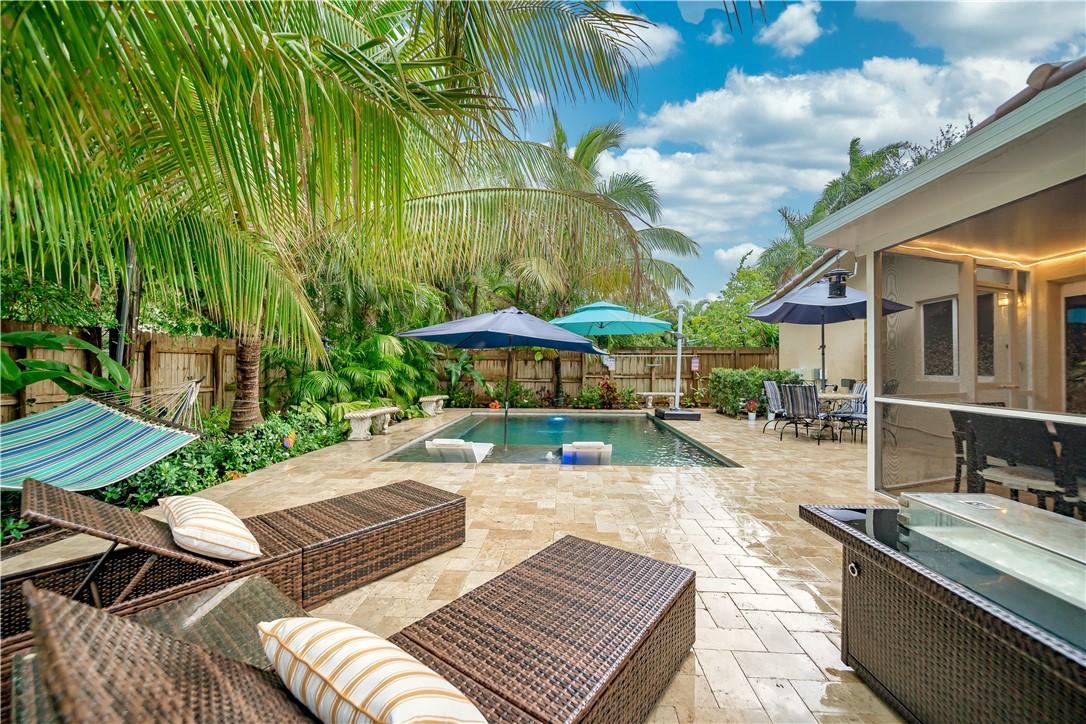 AVAILABLE NOW - SAME DAY APPROVAL Stunning 3-bedroom, 2-bathroom home in Poinsettia Heights with a private pool. Prime location within walking distance to supermarkets, dining, and shopping, and just minutes from Downtown Fort Lauderdale, Las Olas, and the beach (under 2 miles away!). Enjoy your own private retreat while staying close to everything Fort Lauderdale has to offer. Available fully furnished or unfurnished, with extras like kayaks, BBQ grill, electric fire pit, and an indoor/outdoor bar—perfect for entertaining friends and family. Short-term and annual leases welcome.