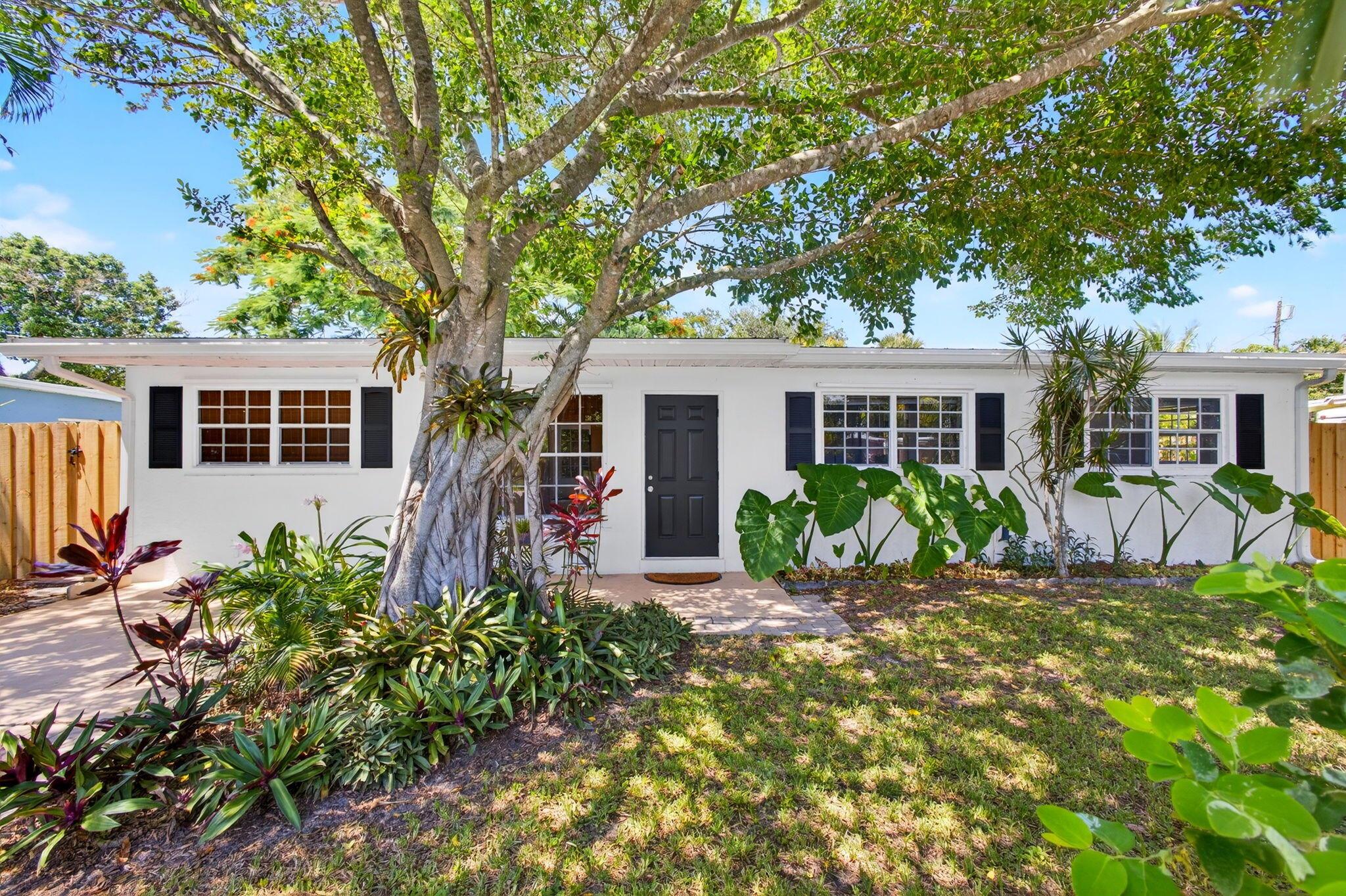 Welcome to your slice of Florida paradise! Tucked away on a quiet cul-de-sac in one of Jupiter's most sought-after neighborhoods, this 3-bed, 1-bath gem offers comfort, character, and unbeatable location--all with no HOA and no restrictions. Enjoy the gorgeous in-ground pool in a fully fenced, oversized backyard--ideal for entertaining or relaxing in privacy! The home features beautiful original terrazzo flooring, and the kitchen is updated with stainless steel appliances, making it stylish and functional for everyday living. There is even a spacious bonus rooms perfect for a home office, playroom, or guest space. Located minutes to Jupiter's beautiful beaches, making the location perfect for morning walks, weekend surf sessions, or sunset views. Zoned for Jupiter's