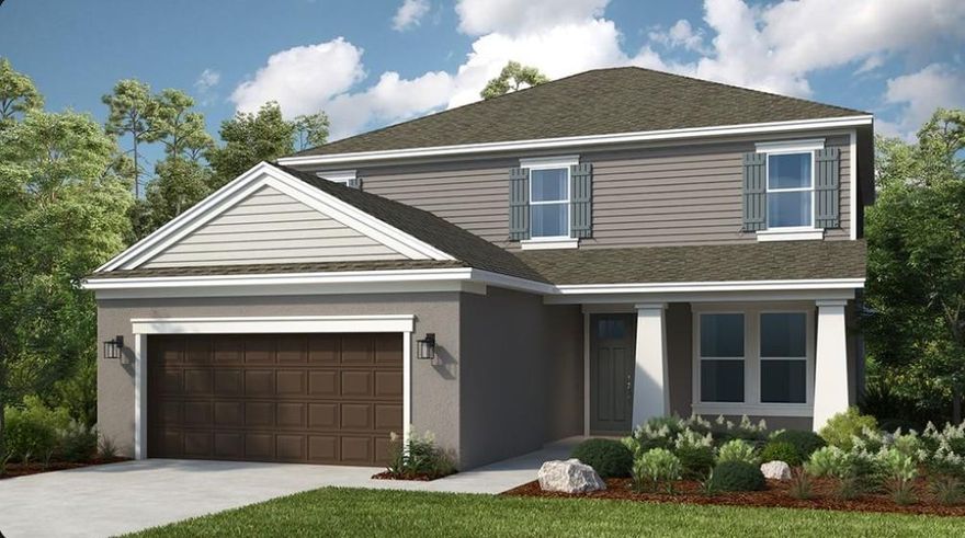 New Construction - August Completion! Built by America's Most Trusted Homebuilder. Welcome to the Bahama at 9322 SW Lorenzo Way in Central Park. This two-story Bahama floor plan is thoughtfully designed for relaxed, modern living. Step inside to a welcoming main level that brings together the kitchen, dining area, and great room under soaring ceilings. The gourmet kitchen features a spacious island and walk-in pantry, with easy access to the formal dining room and foyer. Just off the main living space, the downstairs primary suite offers privacy and elegance. You'll love the generous bedroom, walk-in closet, and luxurious bath with dual sinks, a garden tub, separate shower, and private water closet. The sunny lanai stretches across the back of the home, perfect for morning coffee or evening gatherings. Upstairs, a cozy loft overlooks the great room below and leads to a quiet study. Three additional bedrooms are tucked away on this floor. One has its own private bath, while the other two share a full bathroom. Central Park sits just north of Crosstown Parkway and west of PGA Village, offering quick access to I95 and nearby shopping, dining, entertainment, medical facilities, and top St. Lucie County schools. Amenities include a pool with lap lanes, splash pad, clubhouse, dog park, playground, and pickleball, tennis, and basketball courts—blending location, lifestyle, and modern living. Additional Highlights Include: Gourmet kitchen, deluxe primary bath, oak treads and painted risers and spindles, 8' interior doors, and extended tile flooring in primary suite. Photos are for representative purposes only. MLS#F10534315