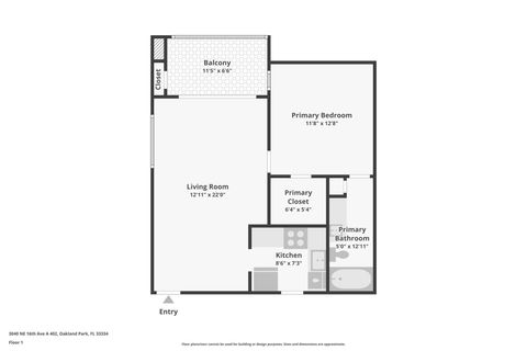 Tiny photo for 3040 NE 16th Avenue #402, Oakland Park, FL 33334 (MLS # F10556694)