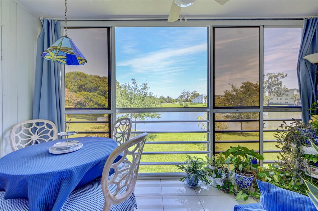 Amazing water views from this second floor condo not far from the elevator and stairs. 2 full bedroom and baths. Updates include new bathroom vanities, new ceiling fans, all popcorn ceilings removed, new master bedroom tile floors, and freshly painted.. Very bright and feels spacious. Large patio with full water views. Large walk in closet from master. Tile floors throughout. Hoa and land lease for a total of $605.11 per month. Sit on patio and watch this expansive lake view with your morning coffee.