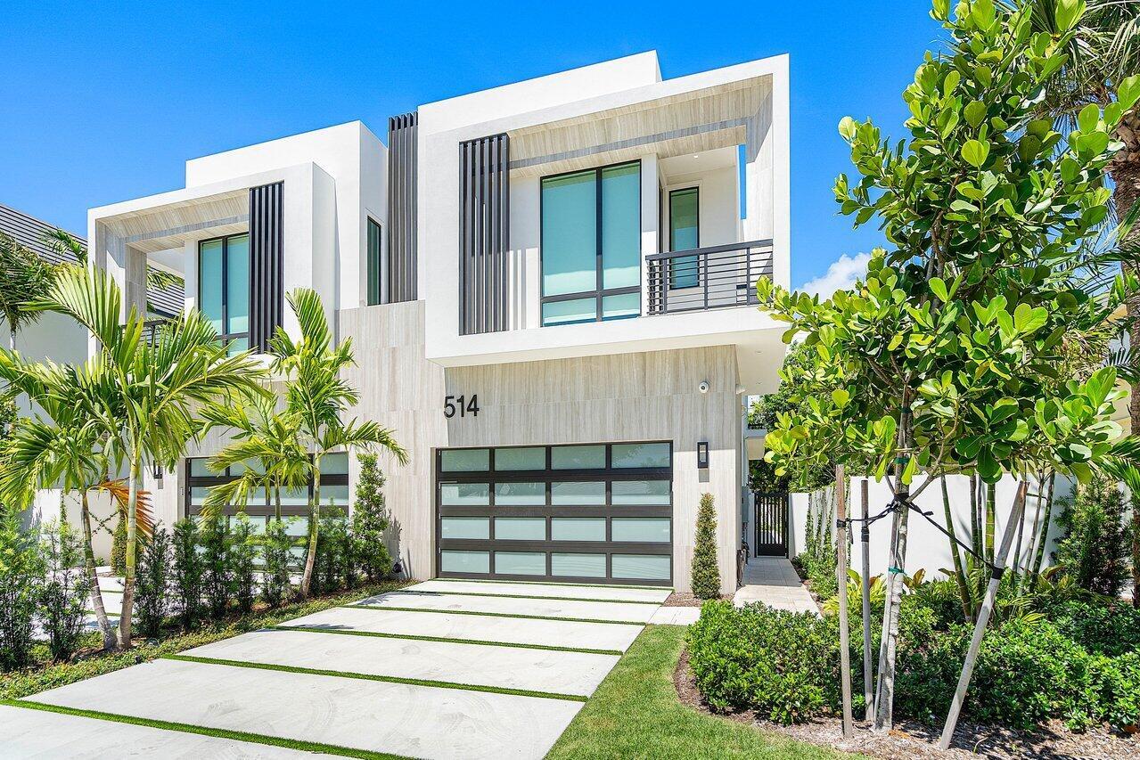 Experience the pinnacle of modern luxury in this brand new lavishly furnished 2-story townhome in the coastal town of Delray Beach. Boasting 4 spacious bedrooms, 3.5 baths plus a first floor flex space, perfect for home office or club room. This property has been fully outfitted with a Control4 Smart Home System including Wi-Fi hotspots, Sonos port control system with built-in speakers, Sonos subwoofer, flat screen tv's in each room and custom Lutron power shades throughout providing whisper-quiet privacy, like a dimmer for the sun. Thermador kitchen appliances including natural gas cooktop and separate wine bar with Thermador wine cellar/cooler. The primary bathroom includes a freestanding tub, frameless glass showers, quartz vanities and a private covered terrace.