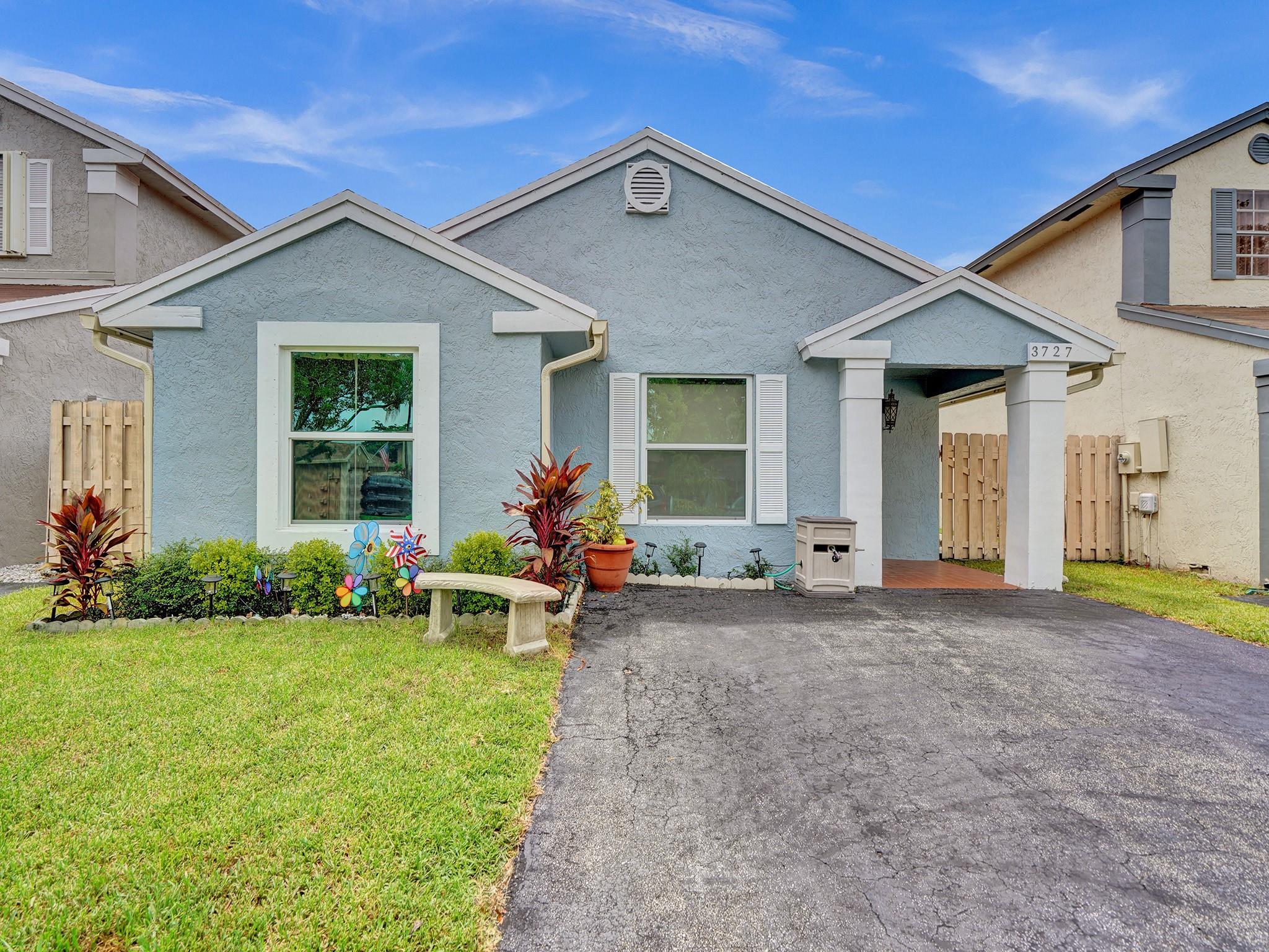 Adorable 3-bedroom 2 bath Single Family home in the sought after community of Welleby (Rhapsody) of Sunrise. This gem is in a great family neighborhood and features a RENOVATED kitchen with STAINLESS STEEL appliances, GRANITE countertops, UPDATED bathrooms, HURRICANE impact windows & doors, Open & Split floor plan with Vaulted ceilings and great natural light, SPACIOUS primary bedroom w/ LARGE CUSTOM-BUILT closet & ensuite. Enjoy your evenings out back on the patio in a fully fenced backyard with enough room for your pets. Landlords are PET FRIENDLY. There is a community POOL overlooking the lake. Close to schools, parks, restaurants, the Sawgrass Mall, great entertainment & the Sawgrass Expressway.