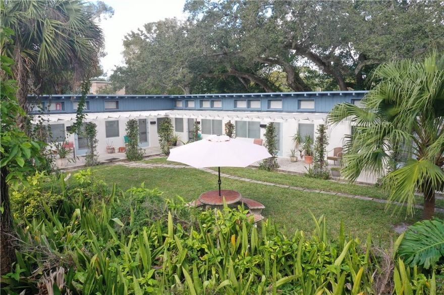 Rustic & remodeled 1 bedroom apartment in the heart of downtown Vero Beach. Features include vaulted tongue & groove ceilings with exposed beams, brand new kitchen with white shaker cabinetry and granite counters, updated bathroom, new LVP flooring throughout, new fans, fixtures and more. Conveniently located just steps from Pocahontas Park, restaurants, bars, art galleries, library and all that downtown Vero has to offer! First and security required to move in. Sorry, no dogs permitted. Owner/broker.