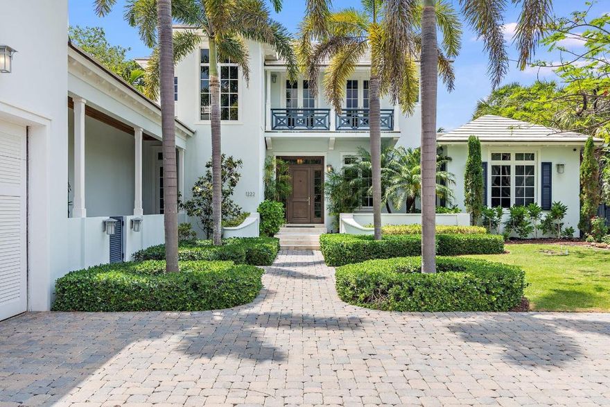 Elegant and sophisticated, the stunning coastal compound in Gulf Stream offers the best in luxury living. Complete with deeded gated beach access and your own private dock (with water and electric service) on a private cove. Situated on over 1.24 acres, the custom-built residence boasts over 9,500 total square feet in the main house and guest house. Easy living with a first floor primary and guest bedroom and formal living room. This home features; formal living and dining rooms; gourmet kitchen; wide plank wood floors, marble in all bathrooms and custom finishes everywhere. Enjoy the resort-style pool; outdoor living areas; summer kitchen with grill; and loggia  with fire pit and water views. Smart house; generator; air-conditioned garage with storage; and front entry gate. See more... Elegant and sophisticated, the stunning coastal compound in Gulf Stream offers the best in luxury living. Complete with deeded gated beach access and your own private dock (with water and electric service) on a private cove. Situated on over 1.24 acres, the custom-built residence boasts over 9,500 total square feet in the main house and guest house. Easy living with a first floor primary and guest bedroom and formal living room. This home features; formal living and dining rooms; gourmet kitchen; wide plank wood floors, marble in all bathrooms and custom finishes everywhere. Enjoy the resort-style pool; outdoor living areas; summer kitchen with grill; and loggia  with fire pit and water views. Smart house; generator; air-conditioned garage with storage; and front entry gate. Short drive to restaurants and shops of Delray Beach and Palm Beach. Come live in luxury.