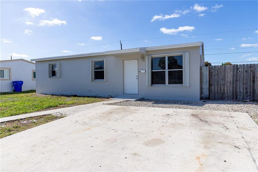 A great opportunity to own a 3 bedroom 2 bath home with an amazing sized fenced in backyard - great to play in, add a pool or even great to grow the house. Accordion Shutters, tankless water heater, roof 2006, AC 2020. Freshly painted inside and out. Property appraised for over asking and back on the market due to buyer financing - amazing opportunity.