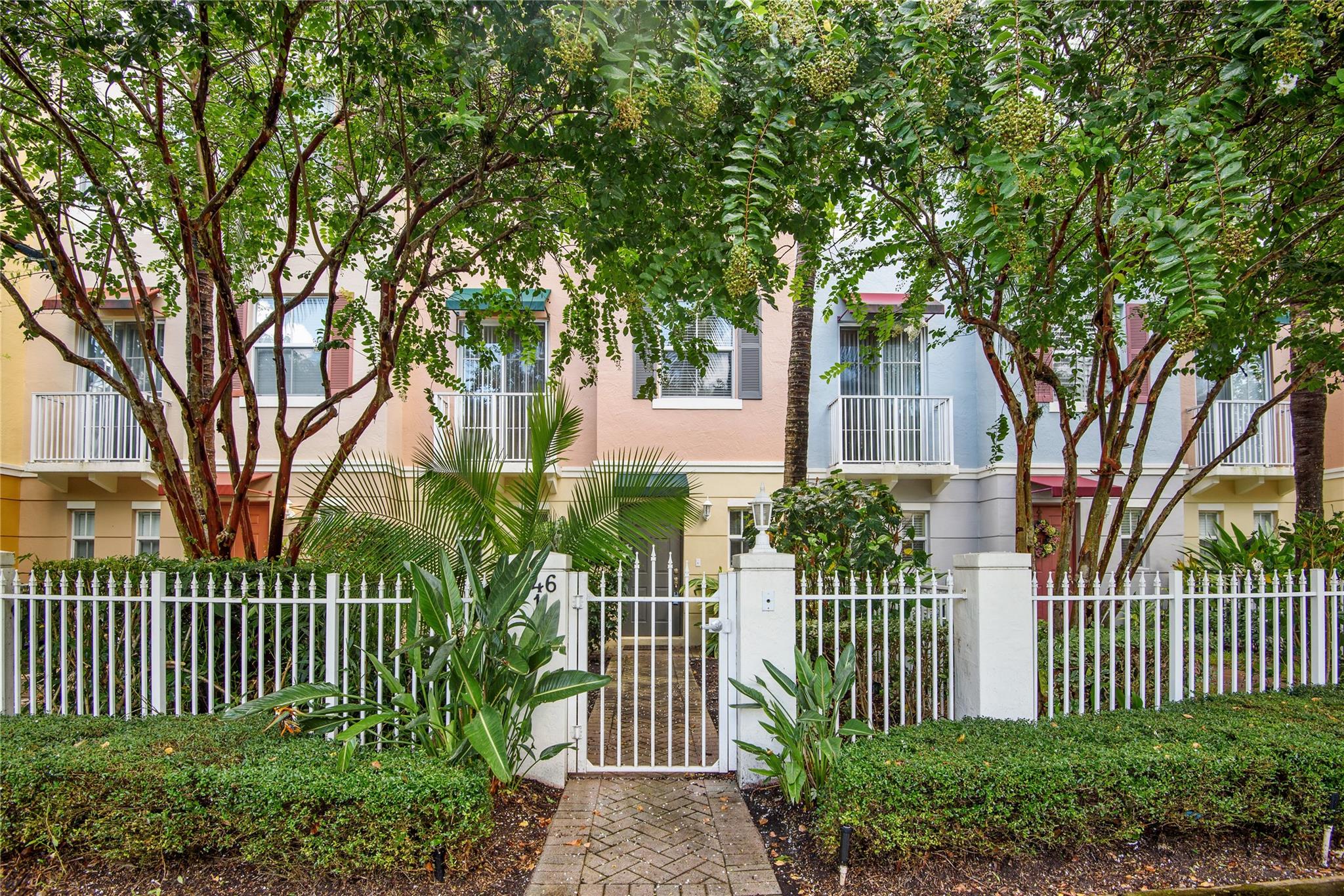 Location, location, location, can't be beat in Ft. Lauderdale's historic neighborhood of Victoria Park! This 3 Story residence is located in THE ELLINGTON a beautiful townhouse development close to grocery shopping, dining, Las Olas Blvd. and the beach! Special features of this residence is a private fenced courtyard entryway, a 2-car garage attached to the townhouse in back gated area, stainless steel appliances, gas stove, full size W&D on the 3rd floor near the two primary en-suites, new quartz countertops in the bathrooms, freshly painted throughout, the first floor room works well as an office and is private from upstairs living & bedrooms. Available for occupancy by August 15th. No HOA approval but new occupants are required to fill out application w/contact information to the HOA.