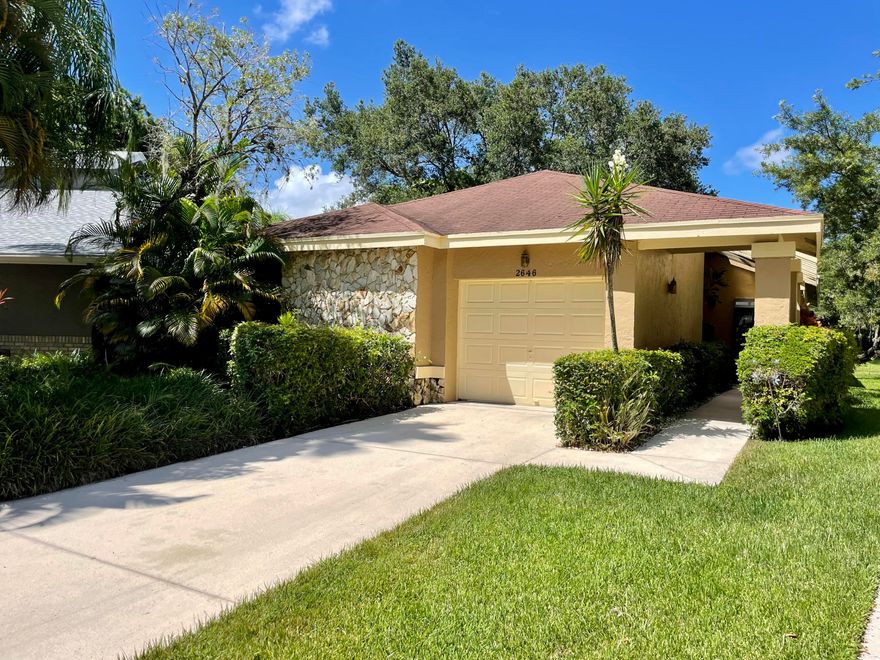 Live the Florida dream in this bright & spacious 3 bed 2 bath home in the heart of Coconut Creek. This home is located in Tamarind Village at the Township and is waiting for a 55+ resident to call home. Great layout with a spacious living area, half vaulted ceiling, large windows & sliding glass doors which provide plenty of natural light. Sliders in the living & master bedroom lead out to a Florida room that has a serene canal view. Master features a huge walk-in closet and plenty of counter space/vanity area with a separate shower room. New tile flooring, kitchen countertops, backsplash, recessed lighting & newer AC. This community has a large recreational area across the street, which includes any amenity you could imagine. HOA includes basic cable, common areas, tree trimming, and the recreational amenities. Close to casino, shopping, restaurants, parks, and highways. Don't miss out on this Florida living lifestyle!!!