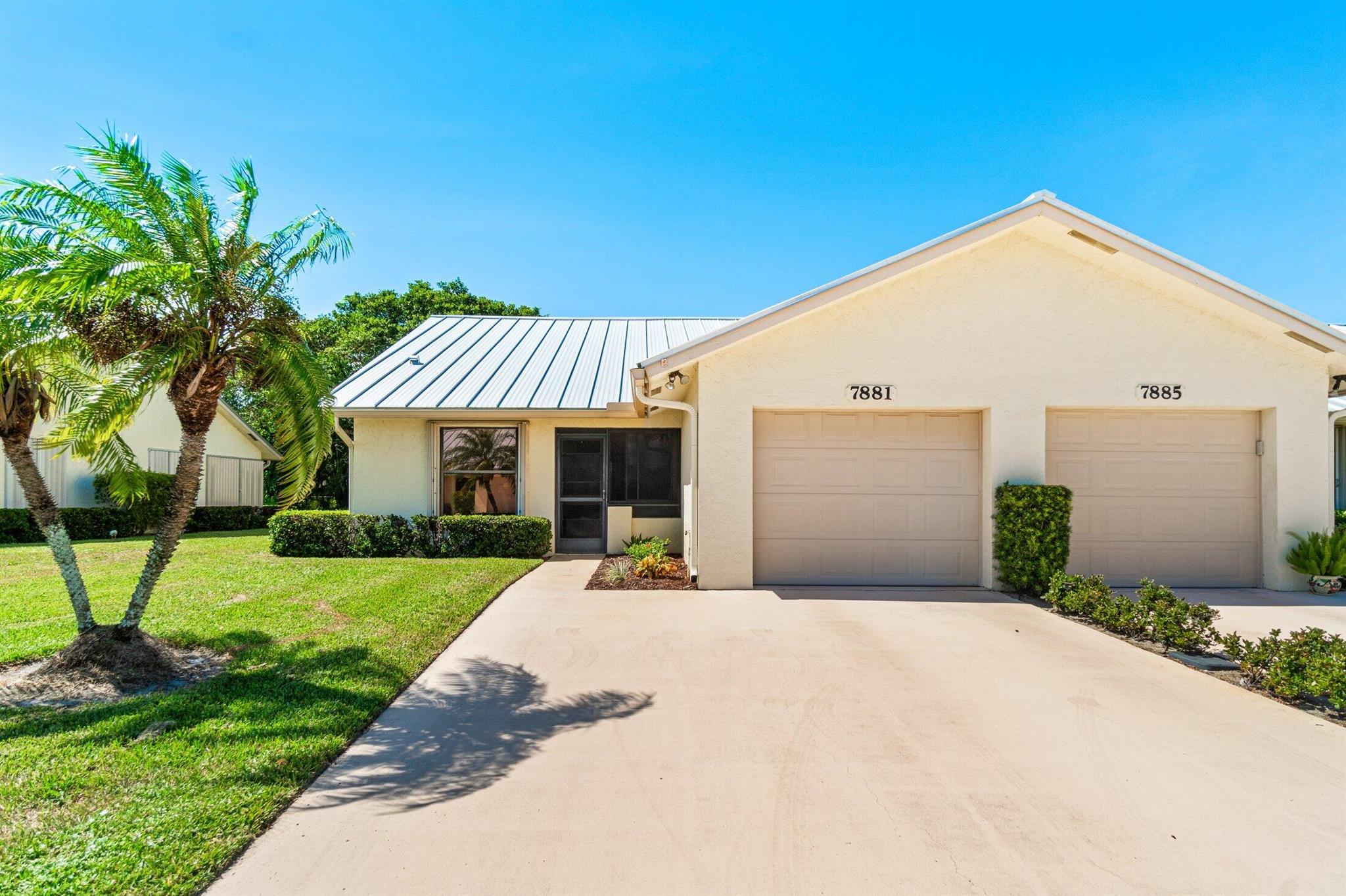 2 Bedroom, 2 Bath END UNIT Villa in Sugar Sands is available fully furnished and Turn Key for new owners to move right in and enjoy! The home was WELL maintained, is in excellent condition, with a NEW AC installed in April 2023. There is nothing better than moving into a CLEAN home, and this one is! Don't miss your chance to own a beautiful home in a great 55+ community with Community Center, Swimming Pool, Hot Tub, Billiards, and more! There's even a secured Storage Area for Boats, RV's etc right on site. call for a private showing before then to grab this Villa before someone else does!