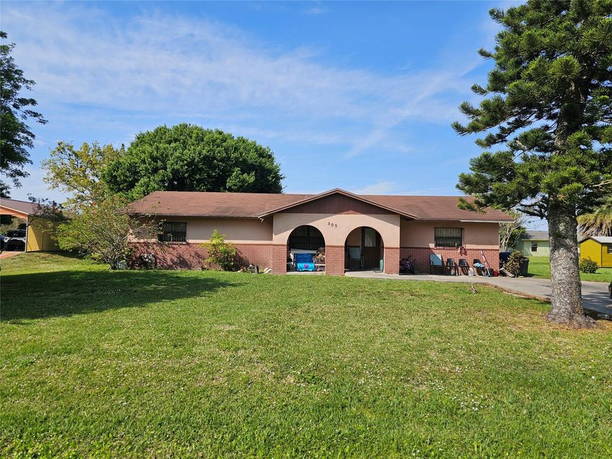 This charming 4 bedroom 2 bathroom home boast over 1800 squarefeet and nestled on .340 Acres MOL. The home needs some work but, when you walk onto the open porch into the front door through the foyer andto your left are 2 bedrooms and a bathroom, there is a bonus family room/Den in the center of the home off the dining room. With the other 2 bedrooms and other bathroom on the other side of the home. Dining room is off the kitchen with the living room off the dining! With a little work you can call this house your home!