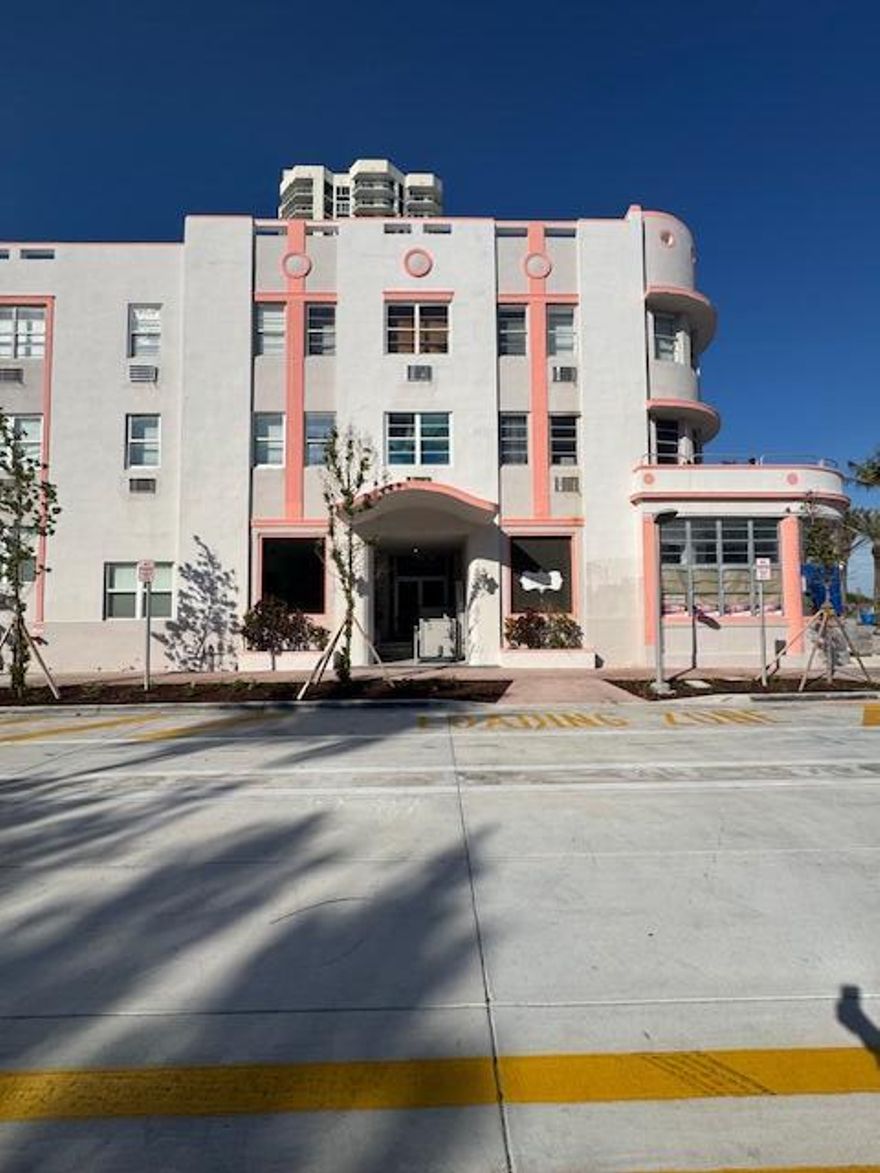 This cozy studio at the Olsen Condo Hotel offers a comfortable stay in the heart of Miami Beach. Located steps from the ocean, the unit is partially furnished with a kitchenette, no stove and ample living space. Enjoy the convenience of on-site amenities such as direct beach access and all within walking distance to restaurants, shops, and nightlife. Ideal for those seeking a beachside getaway. Water and electric included.