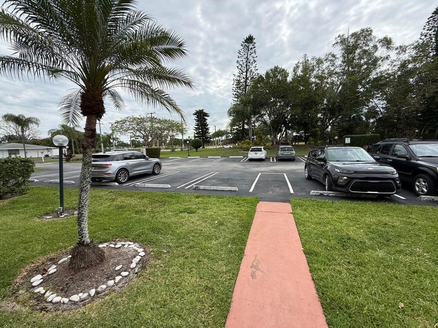 Beautiful first floor unit in the best 55+ community with large public park across the street, with walking trails, dog park, live entertainment, splash pad, driving range, amphitheater and more. The pool and clubhouse are within walking distance. This unit has one bedroom and one bathroom, a large screened in patio. The kitchen has newer appliances. Close to all you need, shopping, restaurants, pharmacy, Doctors and dentists all within the Royal Palm Beach community. Come see it today and get your slice of South Florida.
