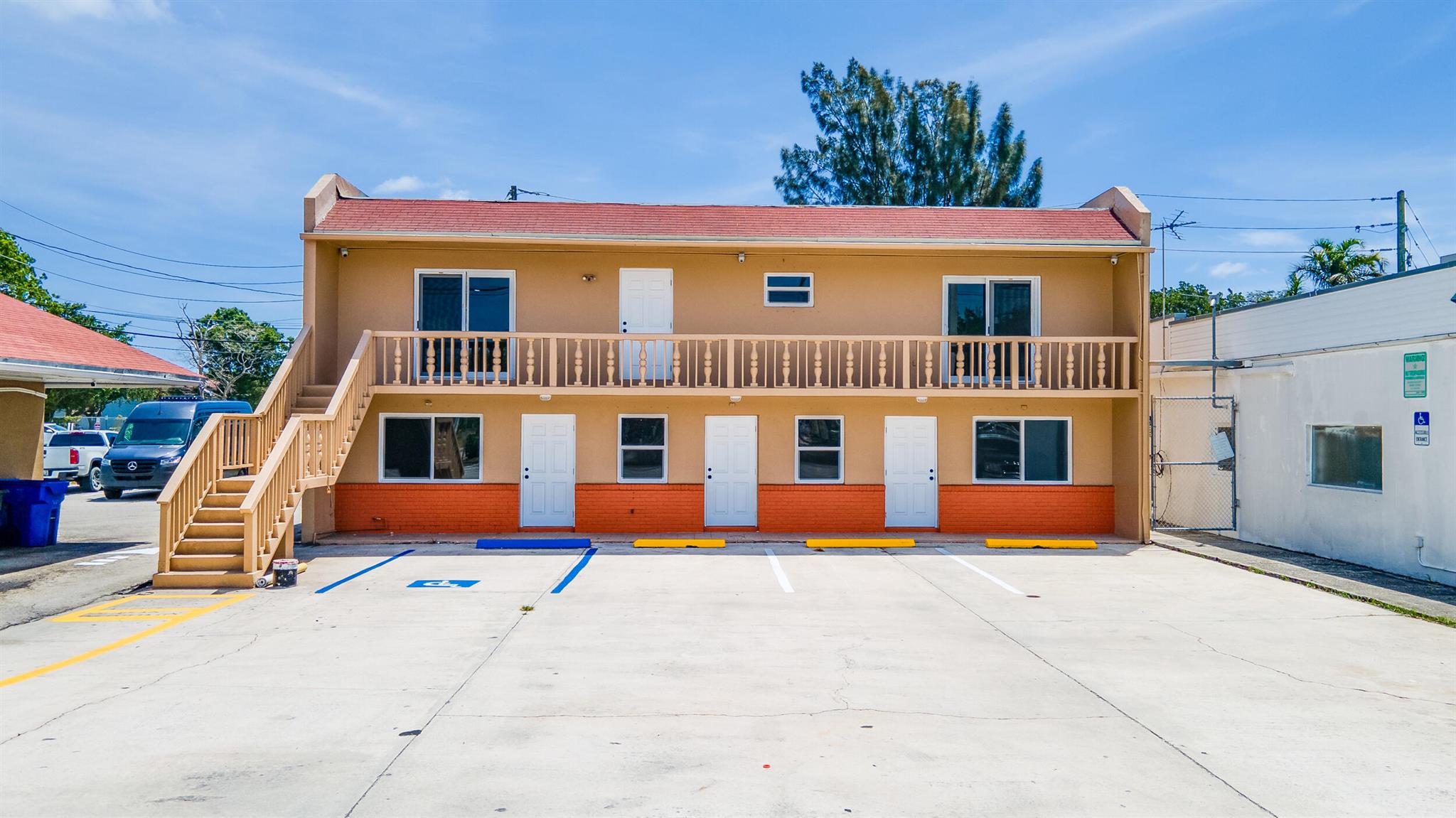 An excellent rental opportunity awaits on South Military Trail, boasting a remarkably low monthly rate. Situated along one of the most bustling thoroughfares in West Palm Beach, this property has been fully renovated, featuring hurricane impact windows and state-of-the-art AC units. Perfect for commercial use, these office unit is 450x3 SQ feet, downstairs. Tenants are responsible for procuring liability insurance, landlord will cover building insurance & tax.