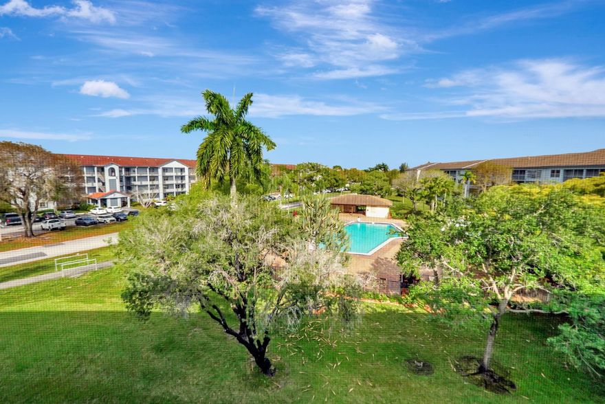 Beautifully upgraded Nandina Model – the largest 1 bed, 1.5 bath in Century Village, Pembroke Pines. This spacious unit offers a modern kitchen with Stainless steel appliances, upgraded cabinets, and Quartz countertops. Both bathrooms are tastefully remodeled, with tile floors throughout, impact windows all around, walk in closet and additional custom made storage in the bedroom, ceiling high-lights, and an in-unit washer/dryer. The bedroom faces the patio with peaceful pool and garden views. Conveniently located near the back gate with plenty of guest parking. Water, basic cable, and internet included. The community offers pools, tennis, clubhouse, theater, clubs, and activities. 650 minimum credit score. OK to rent